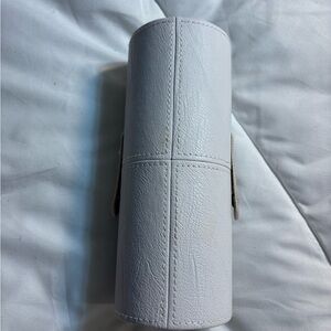 White Cylinder Case to hold makeup brushes set or pens etc! Woman’s accessories